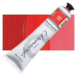 Chromacryl Students' Acrylic - Warm Red, 2.5 oz tube and swatch
