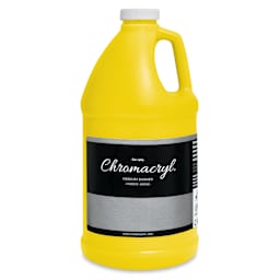 Chromacryl Students' Acrylics - Cool Yellow, 64 oz bottle