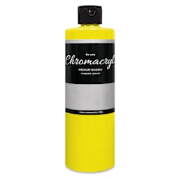 Chromacryl Students' Acrylics - Neon Yellow, 16 oz bottle