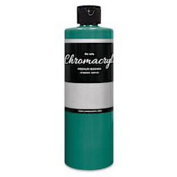 Chromacryl Students' Acrylics - Turquoise, 16 oz bottle