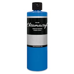 Chromacryl Students' Acrylics - Neon Blue, 16 oz bottle