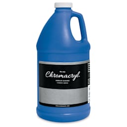 Chromacryl Students' Acrylics - Neon Blue, 64 oz bottle