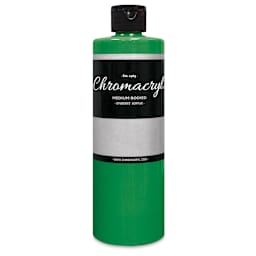 Chromacryl Students' Acrylics - Green Light, 16 oz bottle