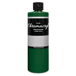 Chromacryl Students' Acrylics - Green Deep, 16 oz bottle