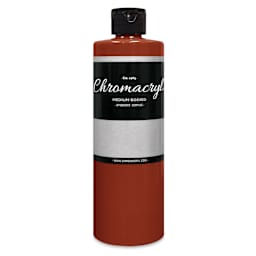 Chromacryl Students' Acrylics - Burnt Sienna, 16 oz bottle