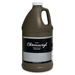 Chromacryl Students' Acrylics - Raw Umber, 64 oz bottle