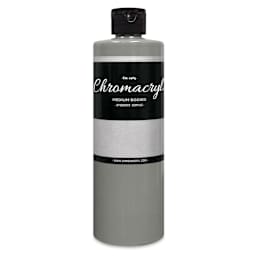 Chromacryl Students' Acrylics - Silver, 16 oz bottle