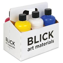 Blickrylic Student Acrylics - Mixing Color Set, Pack of 6 Colors, Pints, in carrier