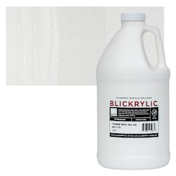 Blickrylic Student Acrylic - Titanium White, Half Gallon and swatch