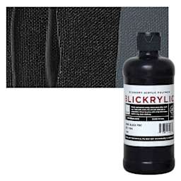 Blickrylic Student Acrylic - Mars Black, Pint and swatch
