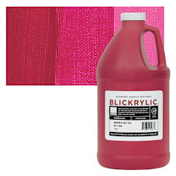 Blickrylic Student Acrylic - Magenta, Half Gallon and swatch