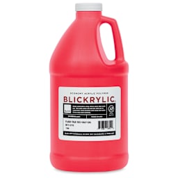 Blickrylic Student Acrylics - Fluorescent True Red, Half Gallon