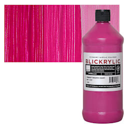 Blickrylic Student Acrylic - Primary Magenta, Quart and swatch