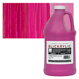 Blickrylic Student Acrylic - Primary Magenta, Half Gallon and swatch