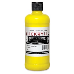 Blickrylic Student Acrylics - Primary Yellow, Pint