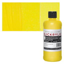Blickrylic Student Acrylic - Chrome Yellow, Pint and swatch