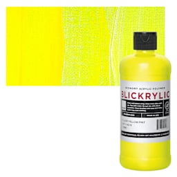Blickrylic Student Acrylic - Fluorescent Yellow, Pint and swatch