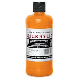 Blickrylic Student Acrylics - Fluorescent Yellow Orange, Pint