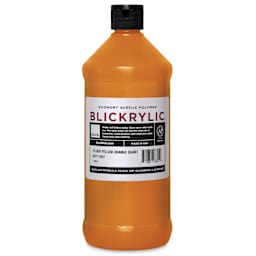 Blickrylic Student Acrylics - Fluorescent Yellow Orange, Quart