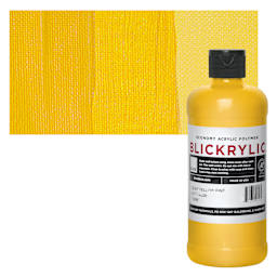 Blickrylic Student Acrylic - Deep Yellow, Pint and swatch