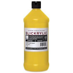 Blickrylic Student Acrylics - Deep Yellow, Quart