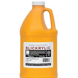 Blickrylic Student Acrylics - Deep Yellow, Half Gallon