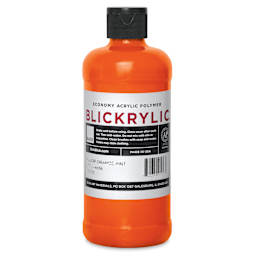 Blickrylic Student Acrylics - Fluorescent Orange, Pint