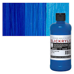 Blickrylic Student Acrylic - Primary Blue, Pint and swatch