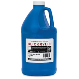 Blickrylic Student Acrylics - Primary Blue, Half Gallon