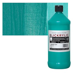 Blickrylic Student Acrylic - Turquoise, Quart and swatch