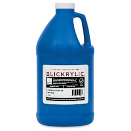Blickrylic Student Acrylics - Fluorescent Blue, Half Gallon