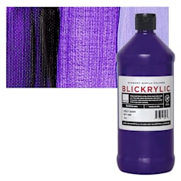 Blickrylic Student Acrylic - Violet, Quart and swatch