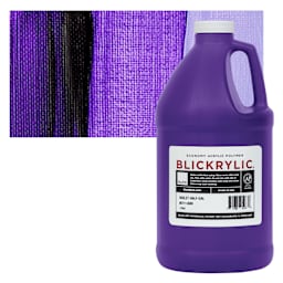 Blickrylic Student Acrylic - Violet, Half Gallon and swatch
