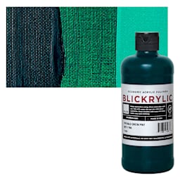 Blickrylic Student Acrylic - Phthalo Green, Pint and swatch