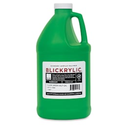 Blickrylic Student Acrylics - Fluorescent Green, Half Gallon