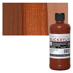 Blickrylic Student Acrylic - Burnt Sienna, Pint and swatch