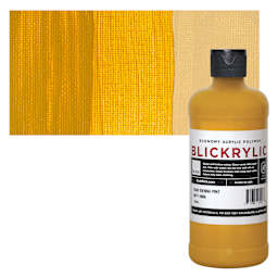 Blickrylic Student Acrylic - Raw Sienna, Pint and swatch