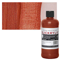 Blickrylic Student Acrylic - Metallic Copper, Pint and swatch