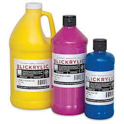 Blickrylic Student Acrylic Paints and Sets, different sizes of bottles