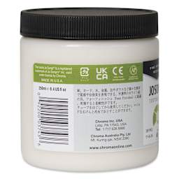 Chroma's Jo Sonja Texture Paste Medium - 8 oz Jar - back