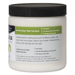 Chroma's Jo Sonja Texture Paste Medium - 8 oz Jar - side