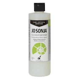 Jo Sonja's Polyurethane Varnish - Gloss, 16 oz bottle - front