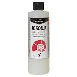 Jo Sonja's Polyurethane Varnish - Satin, 16 oz bottle - front