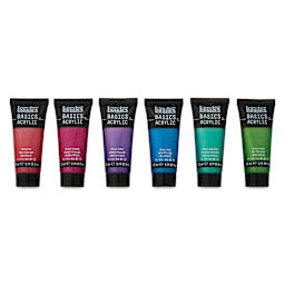 Liquitex Basics - Set of 6, Metallic Assorted, 22 ml