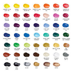 Liquitex Basics Acrylic Set - Set of 48, Color Chart