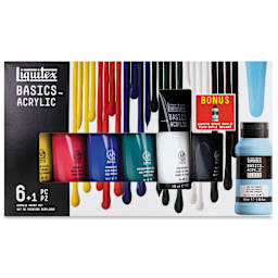 Liquitex Basics - Primary Colors Plus, Set of 7, 118 ml front of package