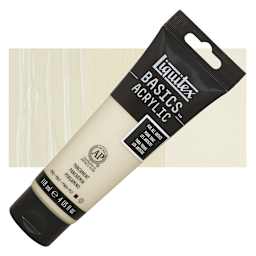 Liquitex Basics Acrylic Paint - Parchment, 4 oz tube and swatch