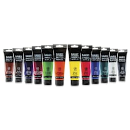 Liquitex Basics Acrylic Paints - Set of 12, Assorted Colors, 118 ml