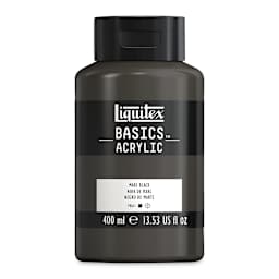 Liquitex Basics - Mars Black, 13.5 oz squeeze bottle
