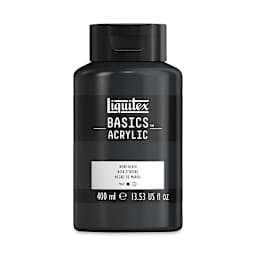 Liquitex Basics - Ivory Black, 13.5 oz Squeeze Bottle